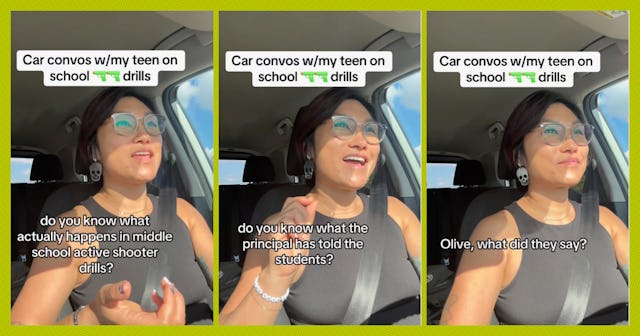 Dr. Han Red's daughter Olive shared how her middle school does active shooter drills.