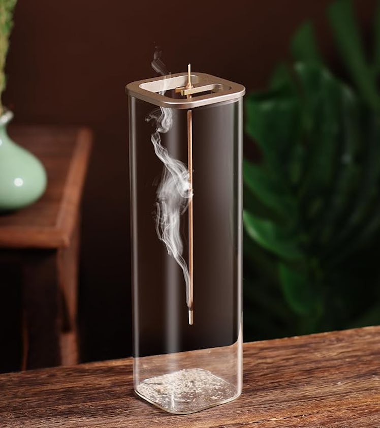 Eavida Glass Incense Stick Holder 