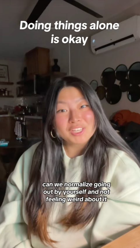 It&rsquo;s okay to do things alone.