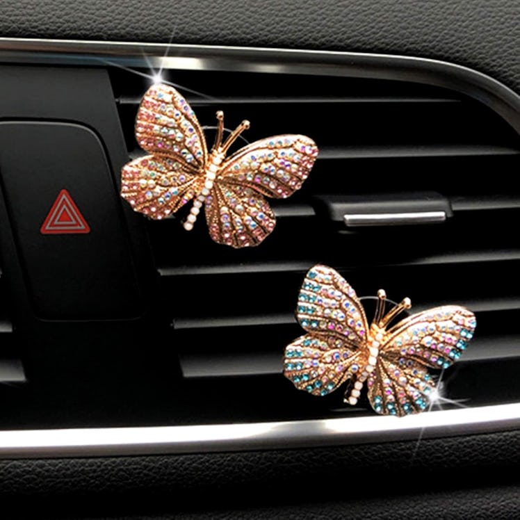 CYG&CL Bling Butterfly Car Accessory (2-Pack)