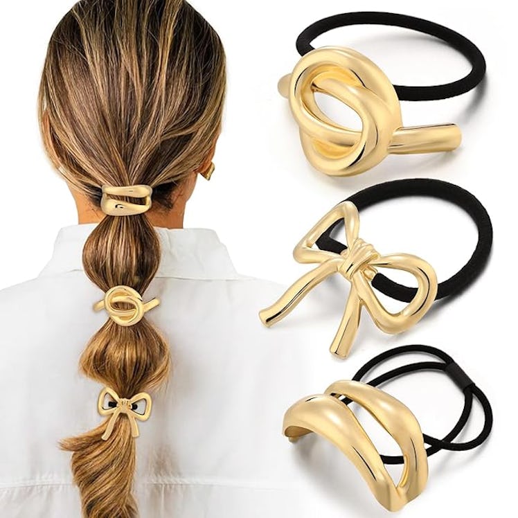 Yougeigy Elegant Gold Hair Ties