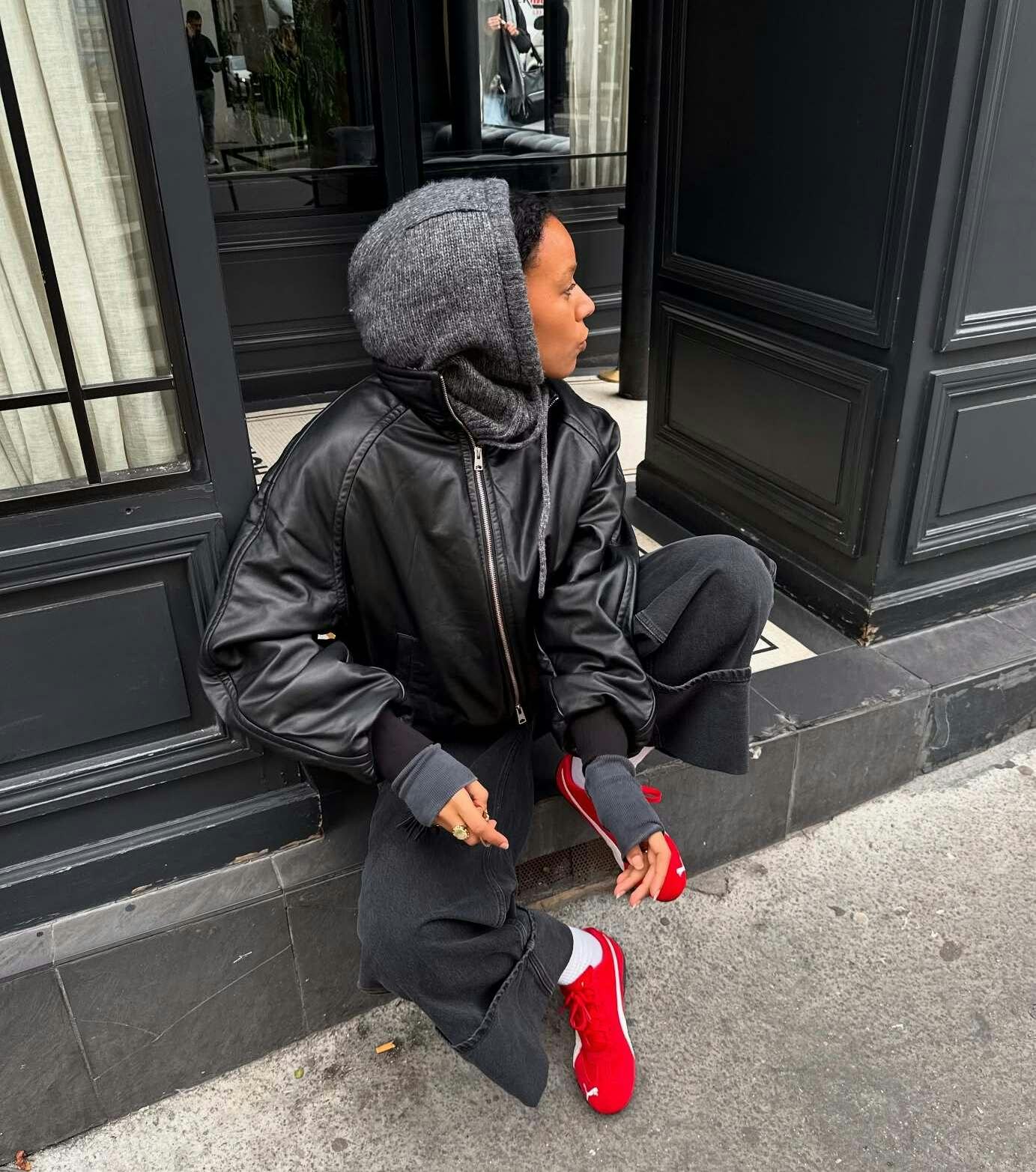 How to wear a leather bomber jacket