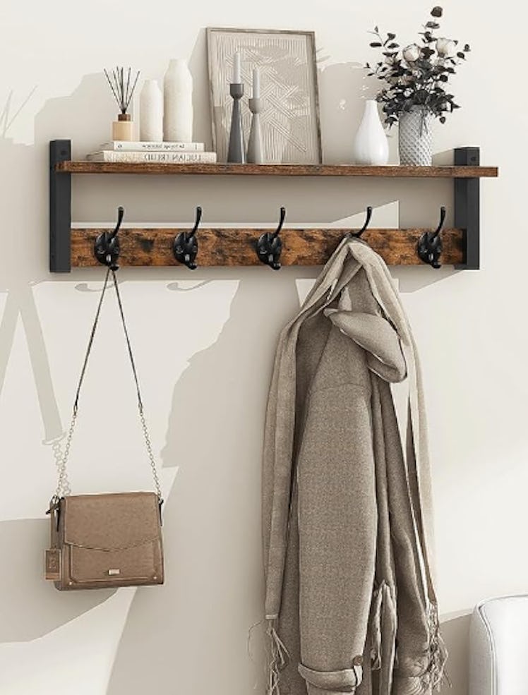 Homode Coat Rack with Shelf Wall Mount