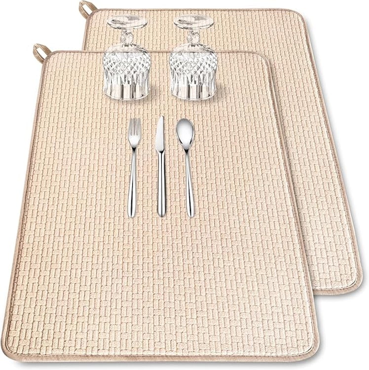  Xanllaxa Microfiber Dish Drying Mat (2-Pack)