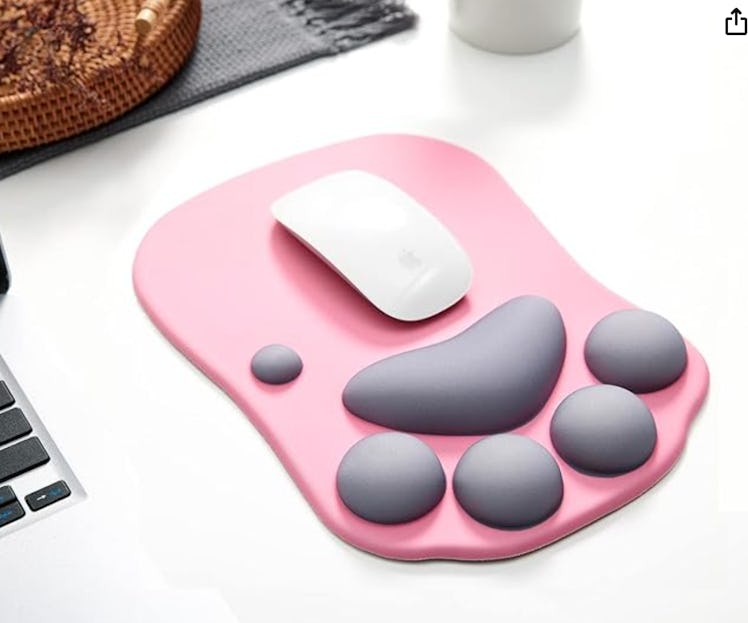 DOBAOJIA Wrist Support Paw Mouse Pad 