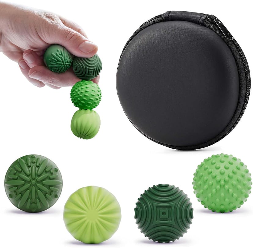 Luckdoor Fidget Silicone Magnetic Balls (4 Pieces)