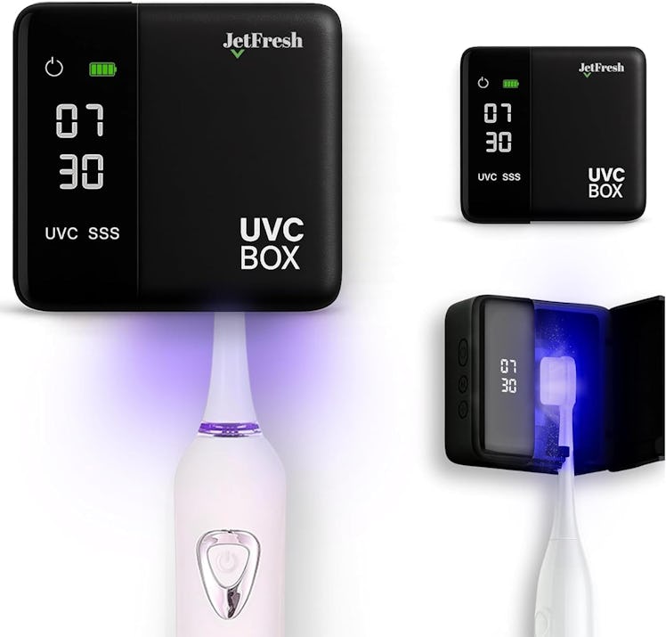 JetFresh UV Toothbrush Sanitizer Holder & Cleaner 