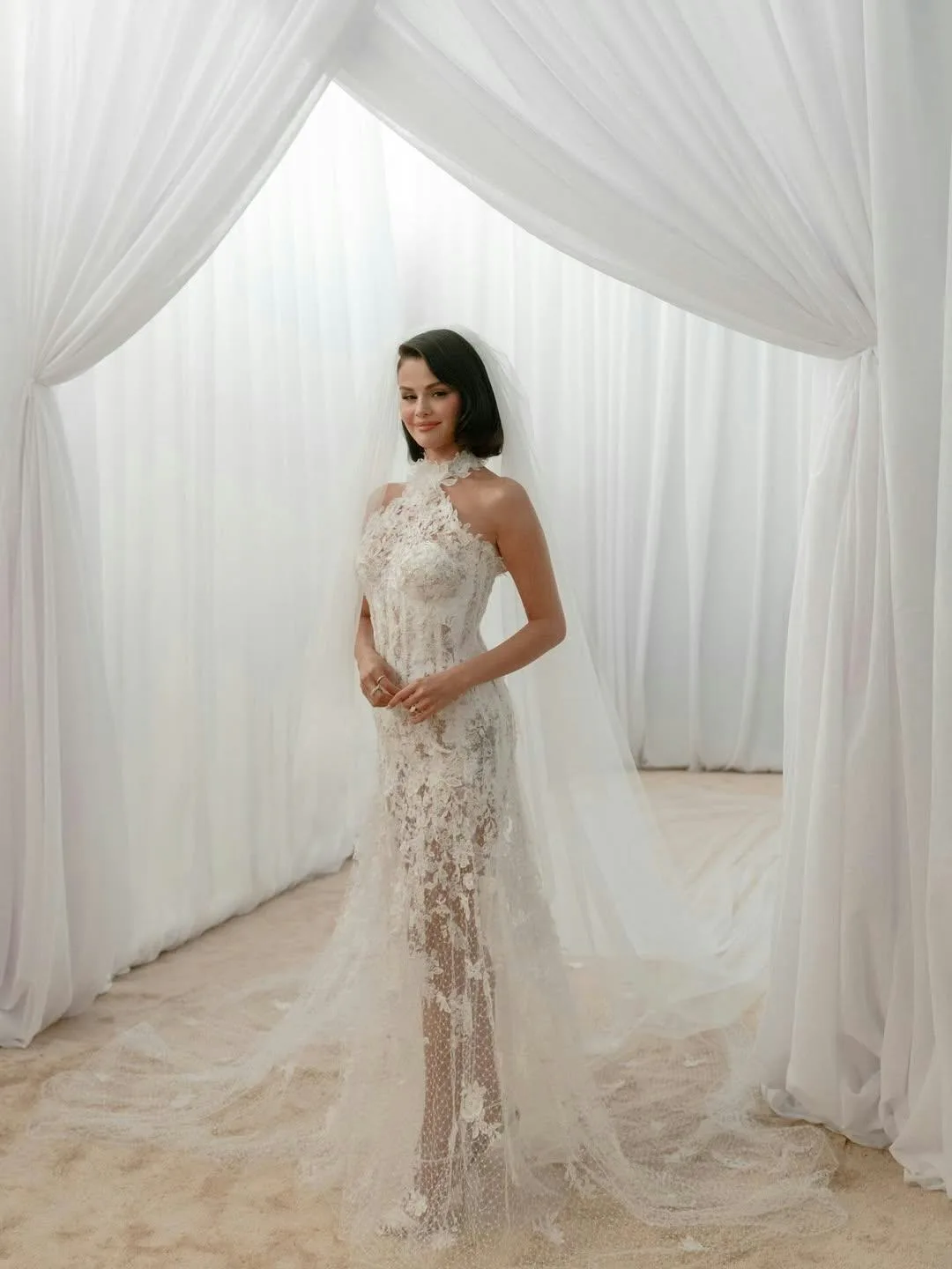 Selena Gomez's Three Bridal Dresses: All the Fashion Details From Her  Wedding