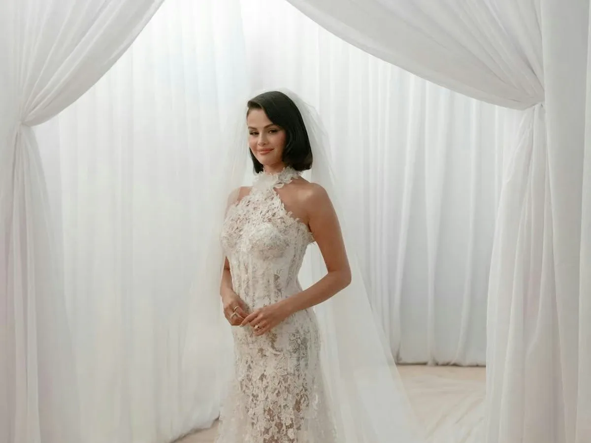 Selena Gomez's Three Bridal Dresses: All the Fashion Details From Her Wedding Selena Gomez's Three Bridal Dresses: All the Fashion Details From Her Wedding