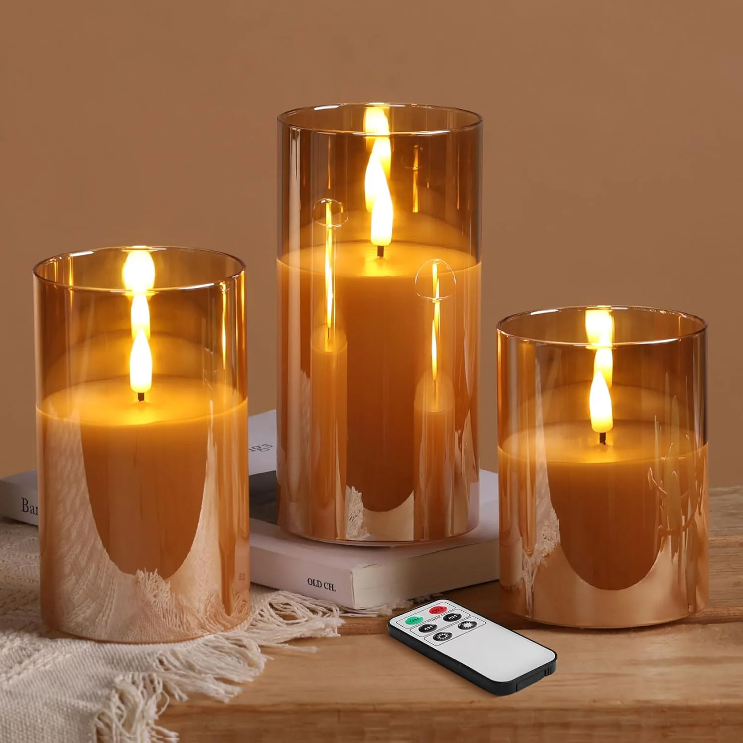 Eywamage Flameless Candles (3-Pack) 