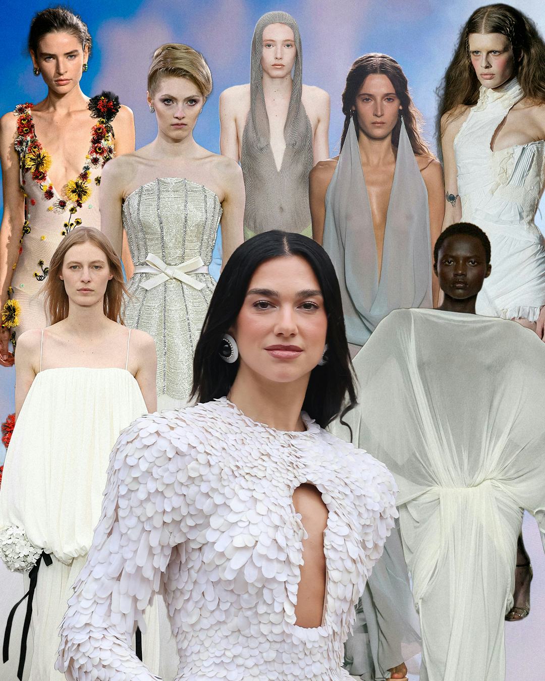 dua lipa wedding dresses