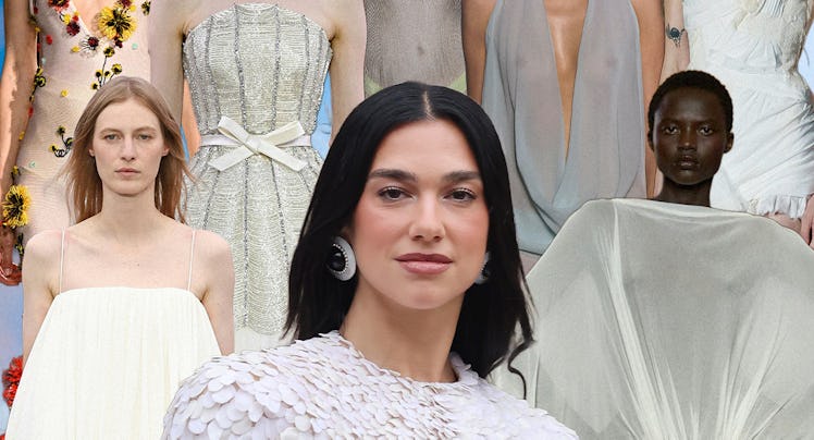 dua lipa wedding dresses
