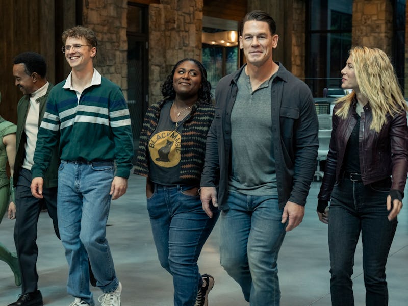 The cast of Peacemaker in the Season 2 finale.