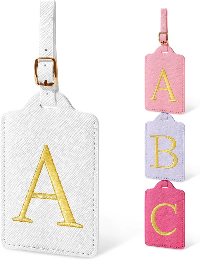 Lqimott Initial Luggage Tags