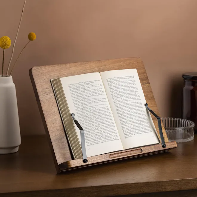 Navaris Wooden Book Stand