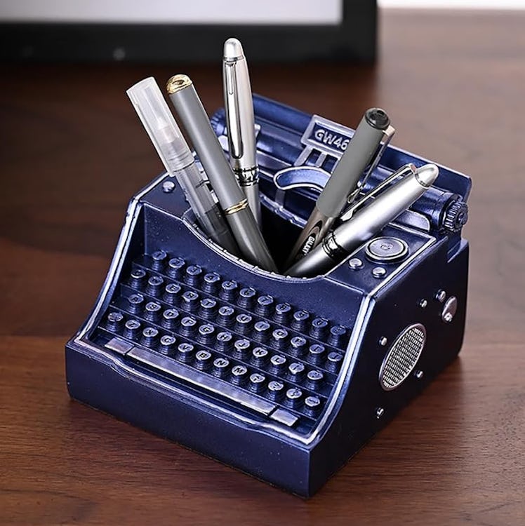 Amoysanli Retro Typewriter Pen Holder