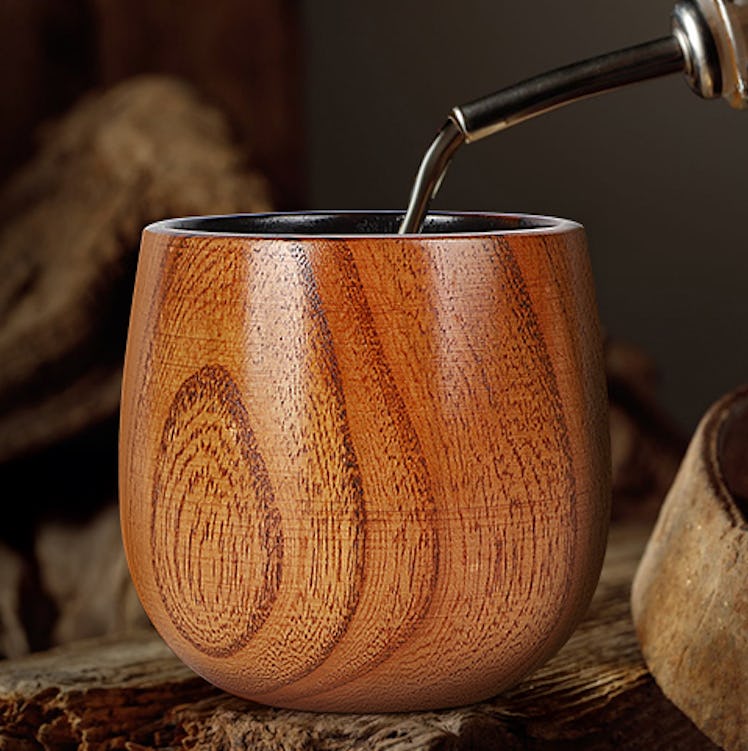 HNVWNSD Charred Wooden Whiskey Glass