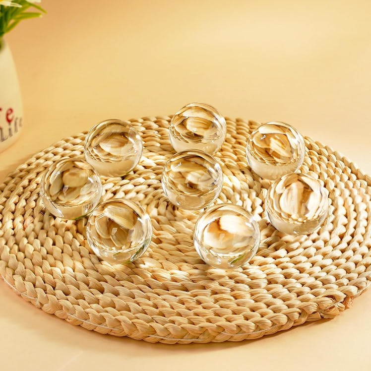 KRISININE Crystal Decorative Balls (8  Pieces)