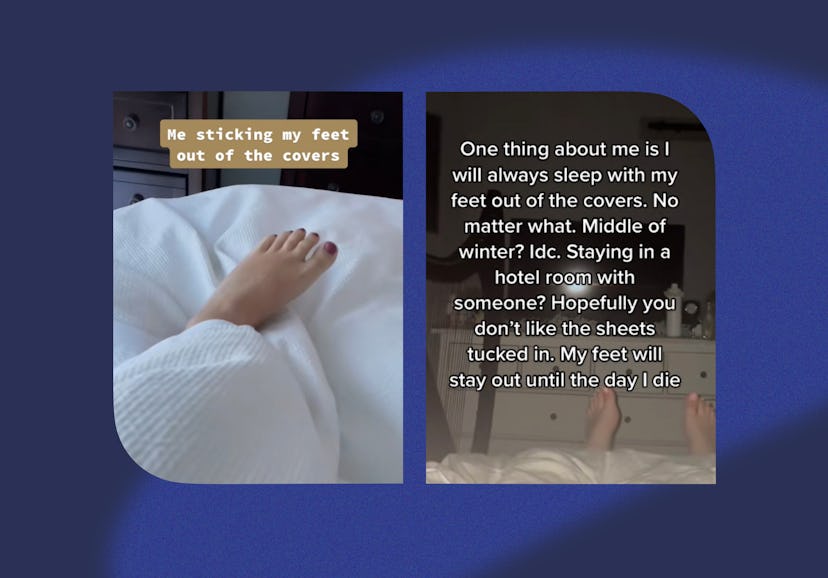 Here's why it feels right to sleep with one foot out of the blankets.