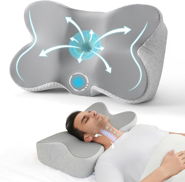 JOLLYVOGUE Cervical Neck Pillow