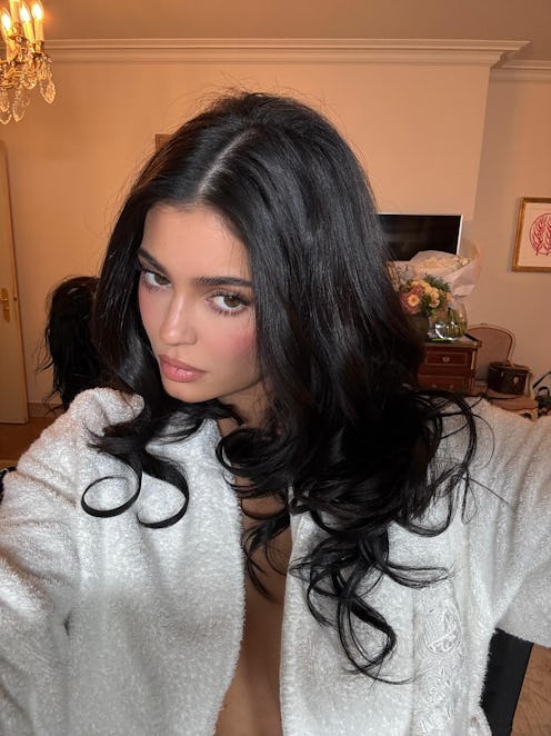 Kylie Jenner takes a selfie.