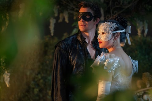 Benedict and Sophie in Bridgerton. Photo via Netflix