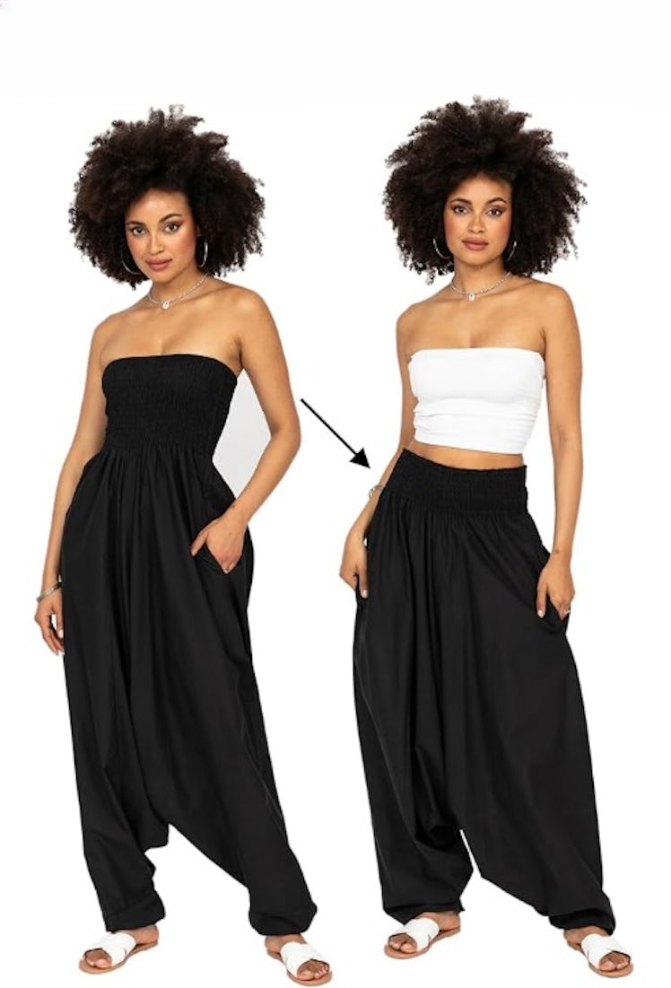  likemary Convertible Strapless Jumpsuit