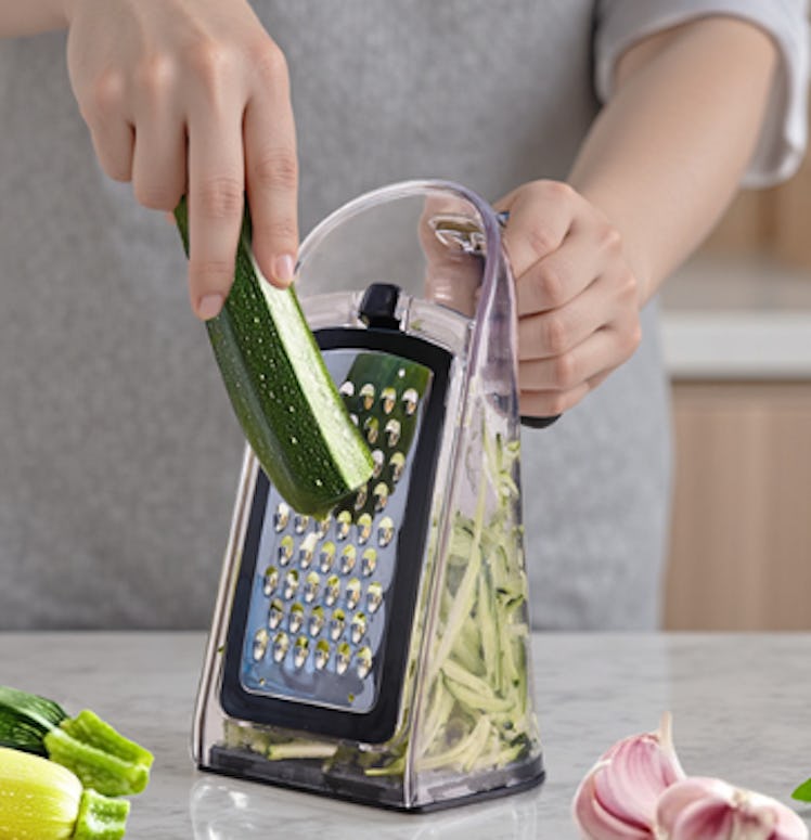 Joined Cheese Grater with Garlic Crusher