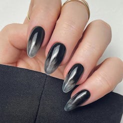 Try "smoke nails" this fall for a perfectly spooky manicure.