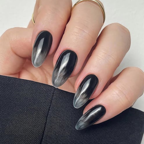 Try "smoke nails" this fall for a perfectly spooky manicure.