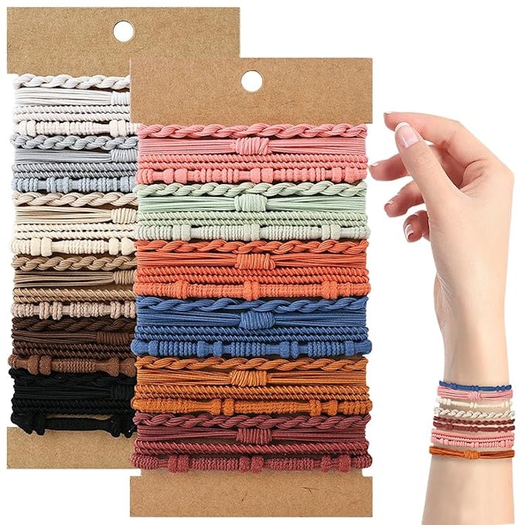 SLNZAPTY Hair Tie Bracelets (48 Pieces)