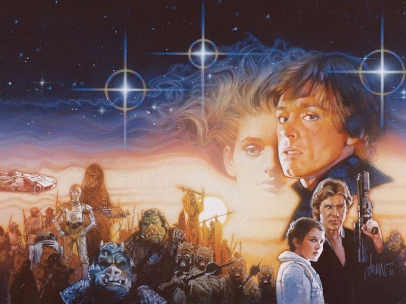 The book cover art for 'Children of the Jedi' by Drew Struzan.