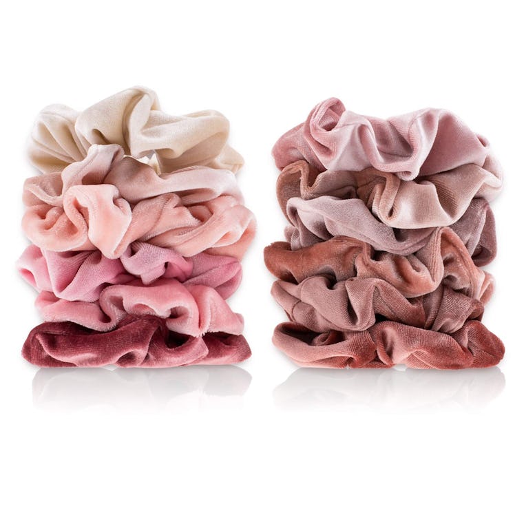 Whaline Velvet Scrunchies (12 Pieces)