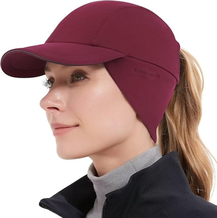 GADIEMKENSD Fleece Ponytail Hat 