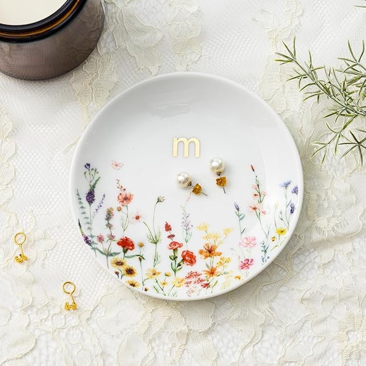 Crisky Initial Jewelry Dish