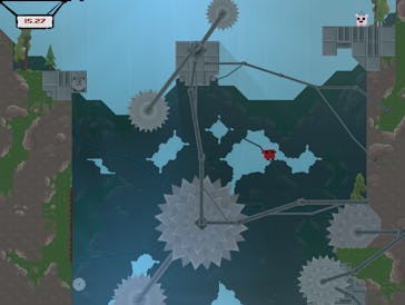 Screenshot from Super Meat Boy