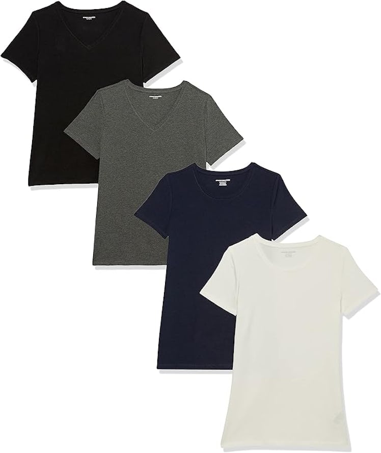 Amazon Essentials Crewneck T-Shirt (4-Pack)