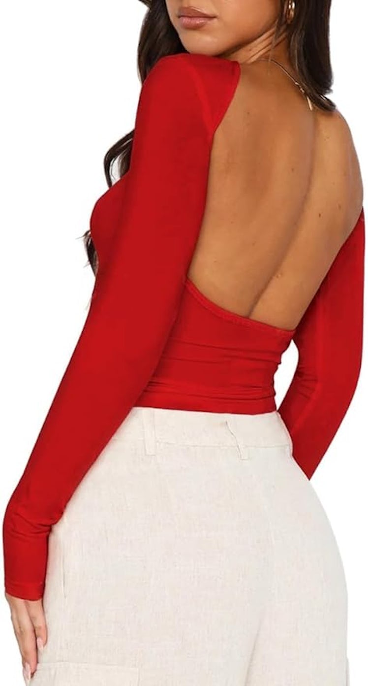 ForeFair Backless Crop Top
