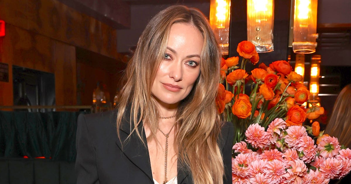 Olivia Wilde Paired A Sexy See-Through Lace Top With A Y2K-Era It Bag