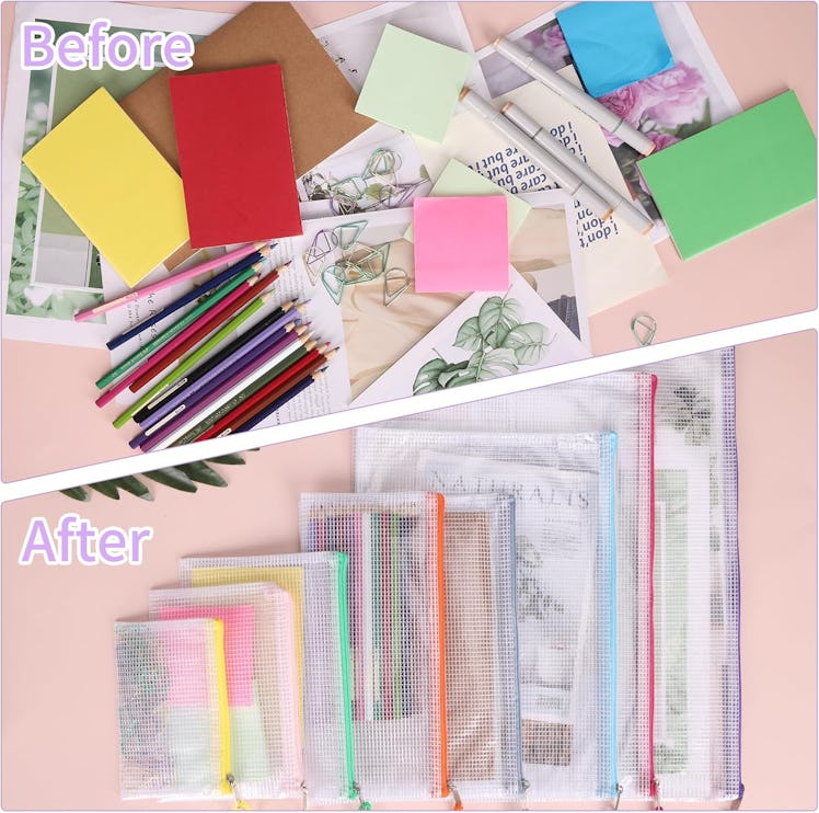 EOOUT Mesh Zipper Pouches (42 Pieces)