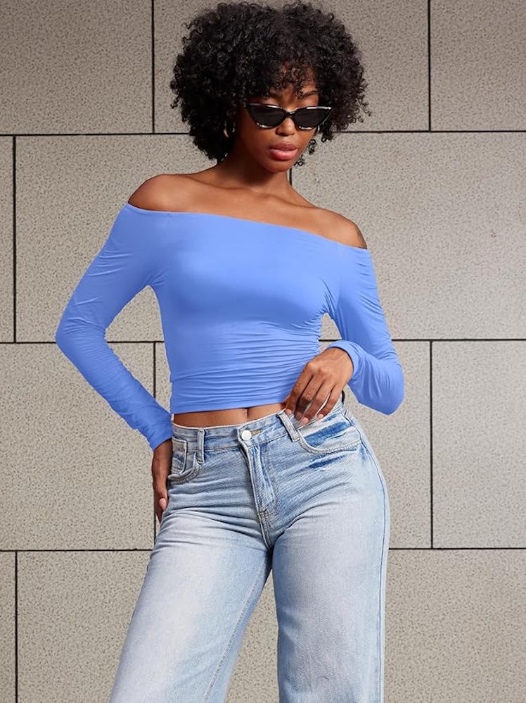 YEOREO Sophie Off-Shoulder Long-Sleeve