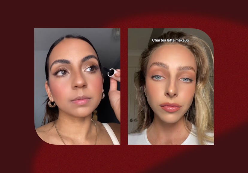 "Chai latte" makeup is trending for fall.