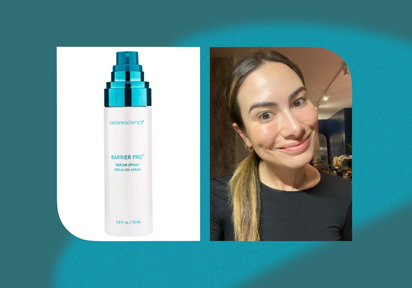 Colorescience's Barrier Pro Serum Spray is my one-spritz ticket to glowier skin.