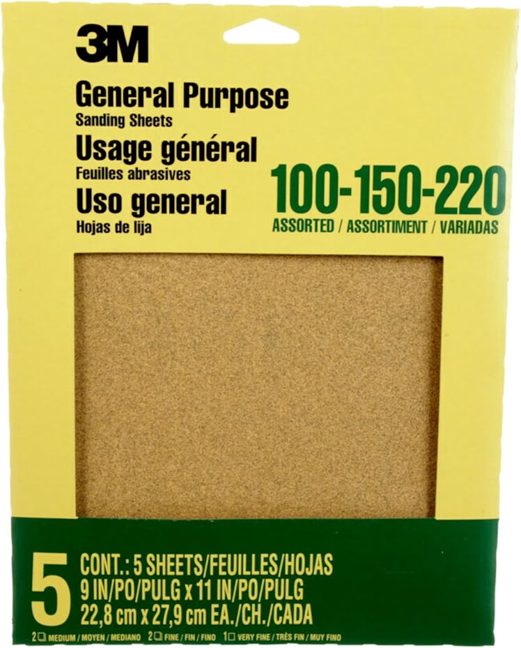 3M Aluminum Oxide Sandpaper (5-Pack)