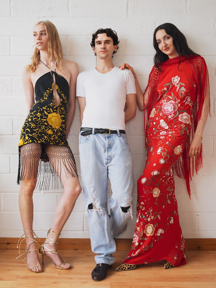 Conner Ives, Rafe Crane-Robinson, and Tish Weinstock in W Magazine.
