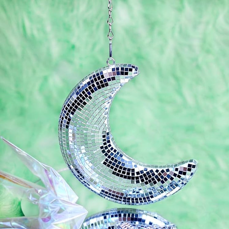 RGZOCT Hanging Disco Ball Moon