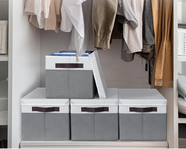 Criusia Large Closet Storage Baskets (Set of 4)