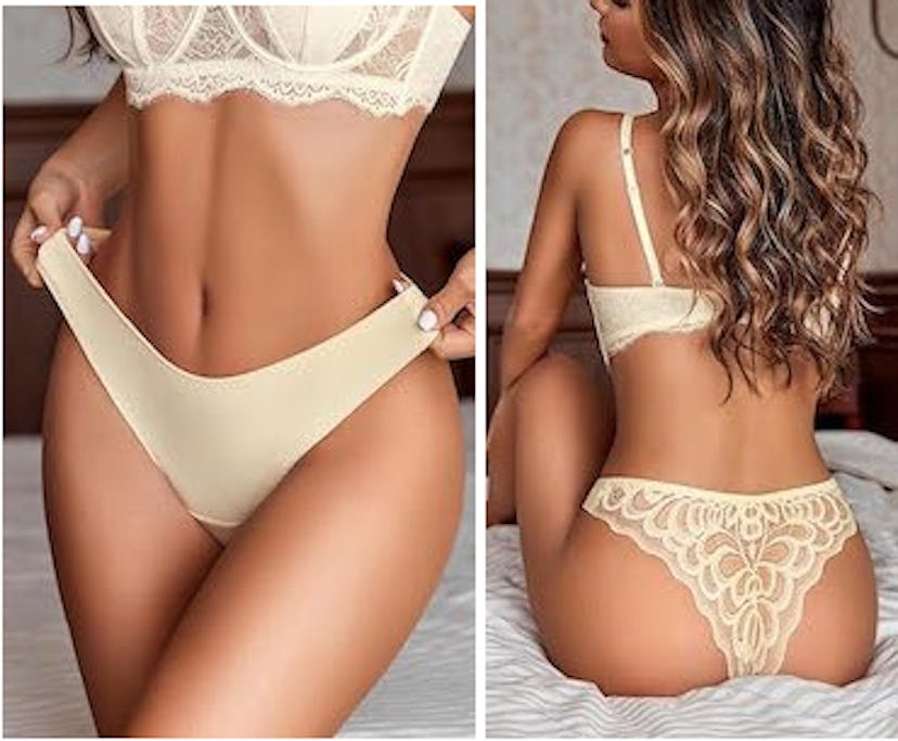Avidlove Cheeky Lace No-Show Underwear