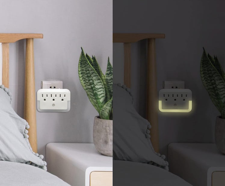 LAGININE Multi-Outlet Wall Adapter Night-Light