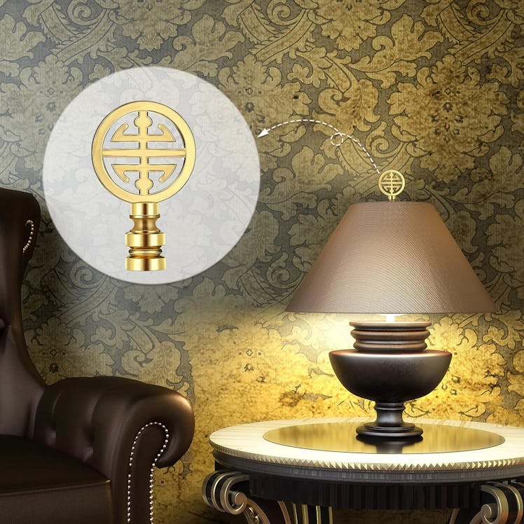 Honoson Gold Lamp Finials (2 Pieces)